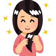 美髪の女性